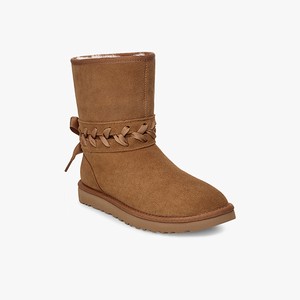 Ugg Classic Lace Short Women Classic Boots Brown (7815ELQIT)